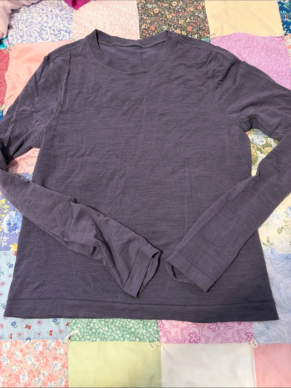 Swiftly wool  Crewneck Top - Dusty Purple